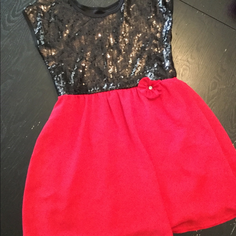 Girls size 10-12 sequin top dress